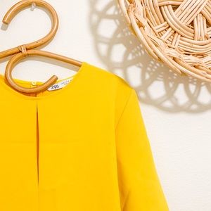 ZARA BLOUSE | Size Small | Yellow